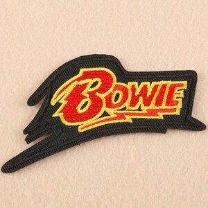 MUSIC PATCH SET DAVID BOWIE IRON ON PATCHES EMBROIDERED MUSIC ART APPLIQUES